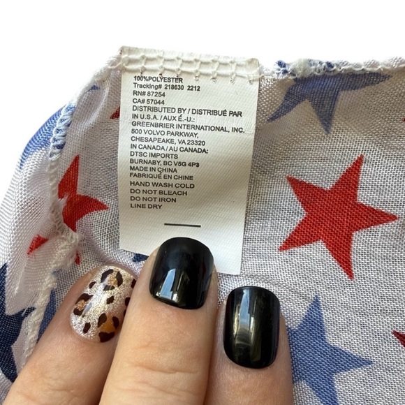 Patriotic Scarfs-Set of 3- Ice Cream/Stars/ 4th of July- 60”L x 12”W- Polyester - Picture 6 of 11